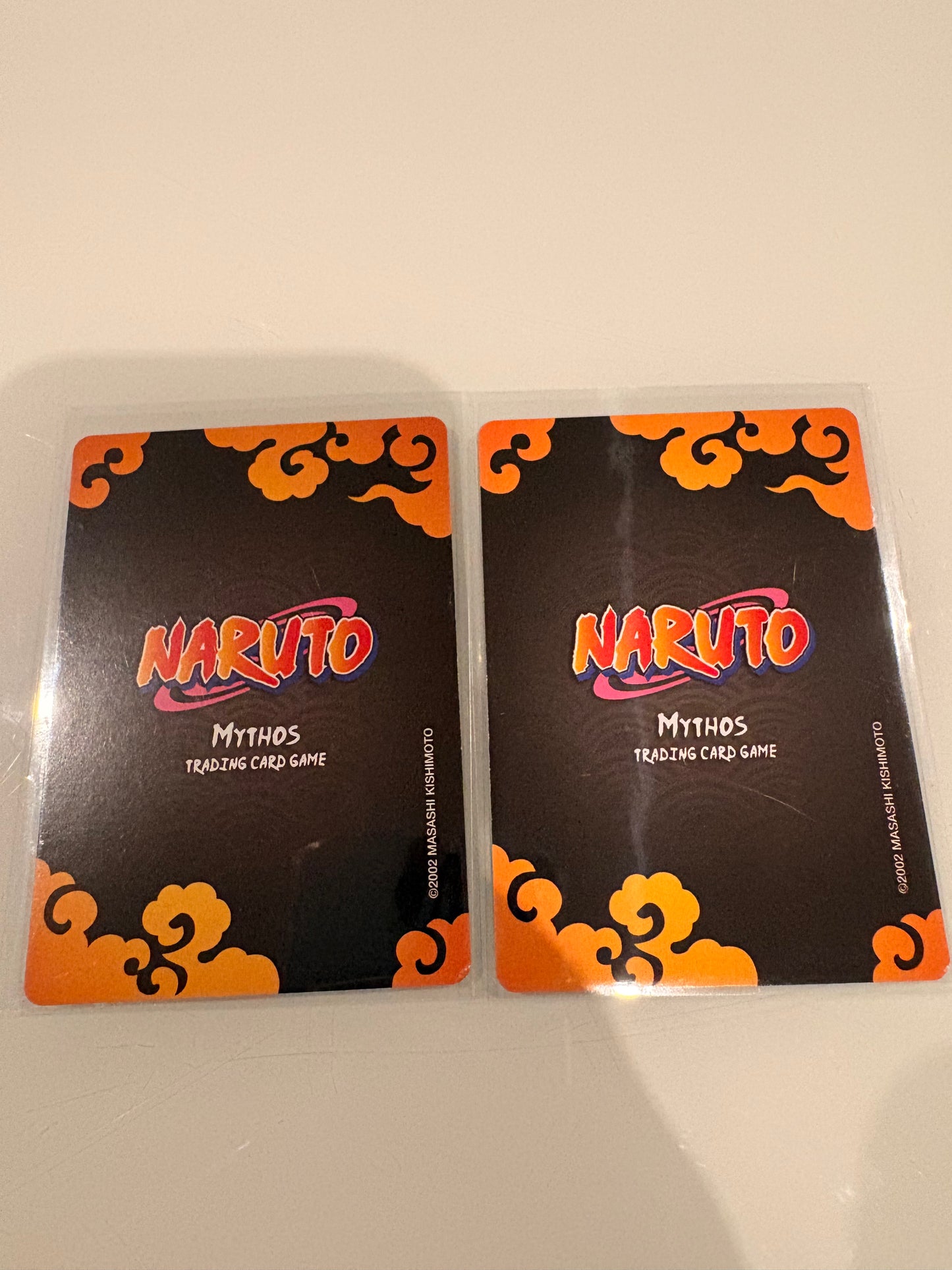 Lot Duo Team Guy (Rare Holo) – Neji Hyuga & Rock Lee - 1st Edition Naruto Mythos TC