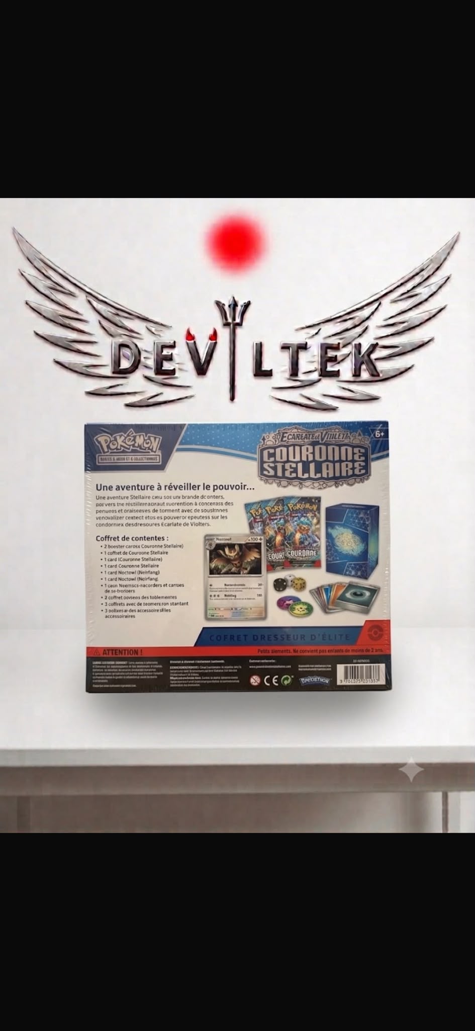 Coffret Dresseur d’Élite Pokémon : Écarlate et Violet – Couronne Stellaire (Scellé)