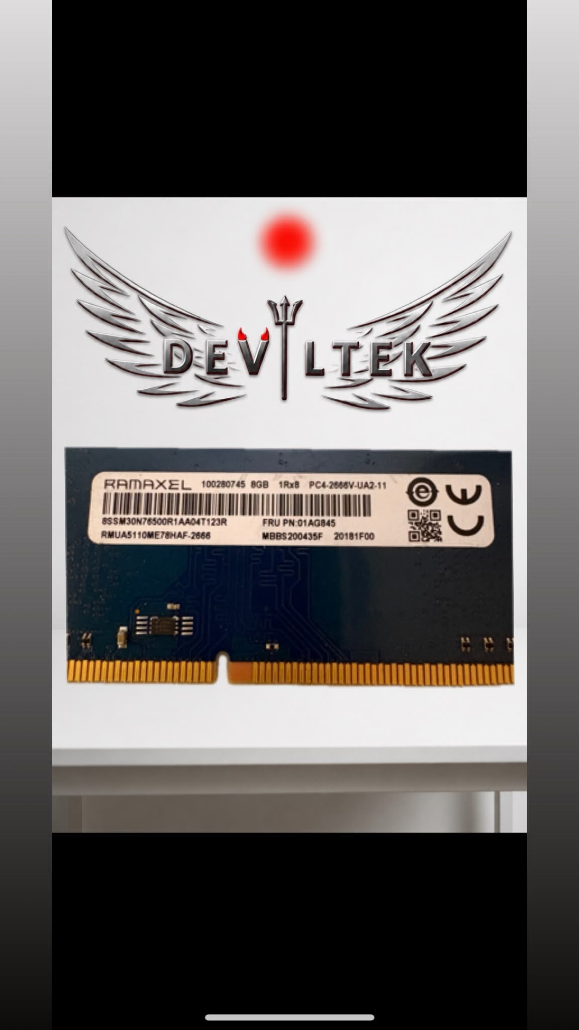 Kit RAM DDR4 Ramaxel 2x8gb 2666mhz (16gb)