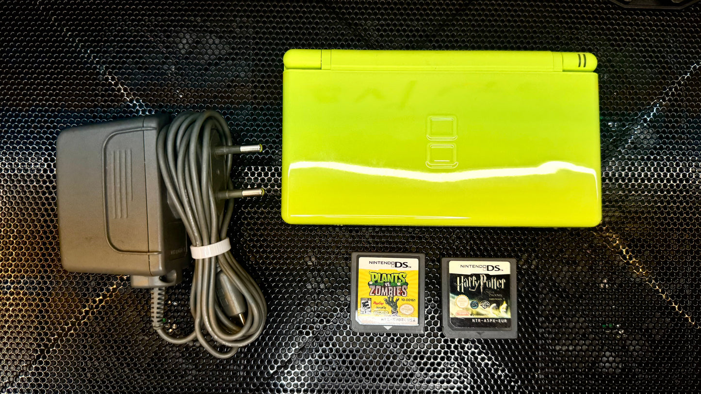 Pack "Toxic Garden ☣️🌿" : Nintendo DS Lite verte + Jeux