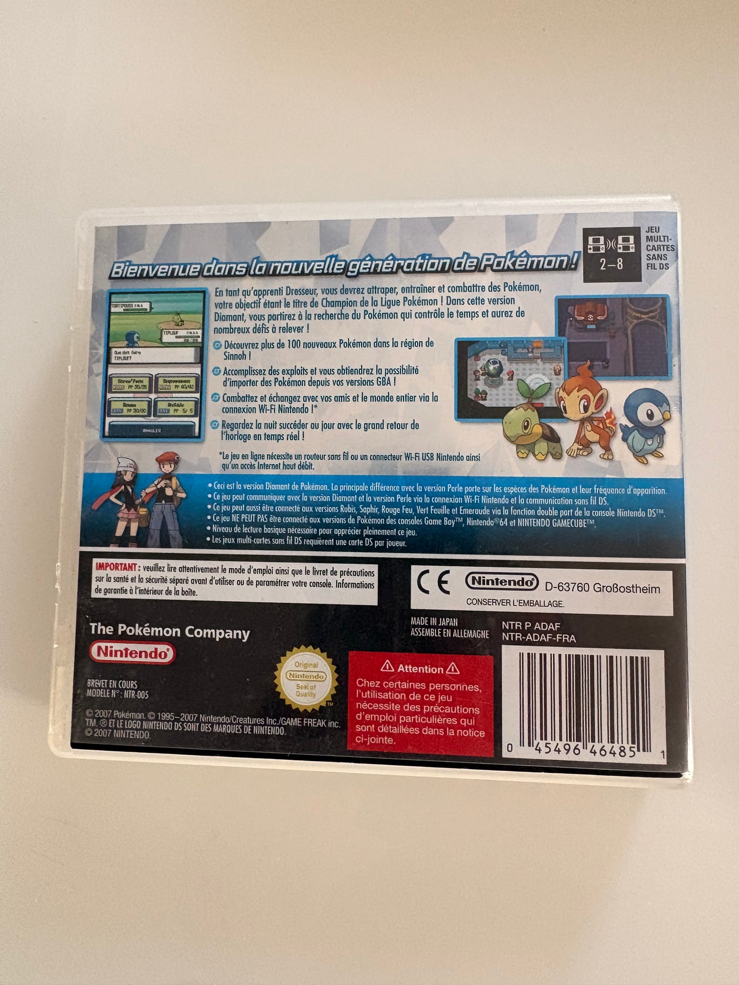 Pokémon version Diamant Nintendo ds