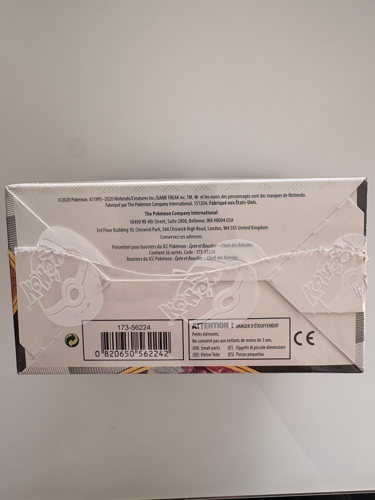 Display Pokémon Épée et Bouclier Clash des Rebelles EB02 (36 Boosters VF) - Scellé d'origine