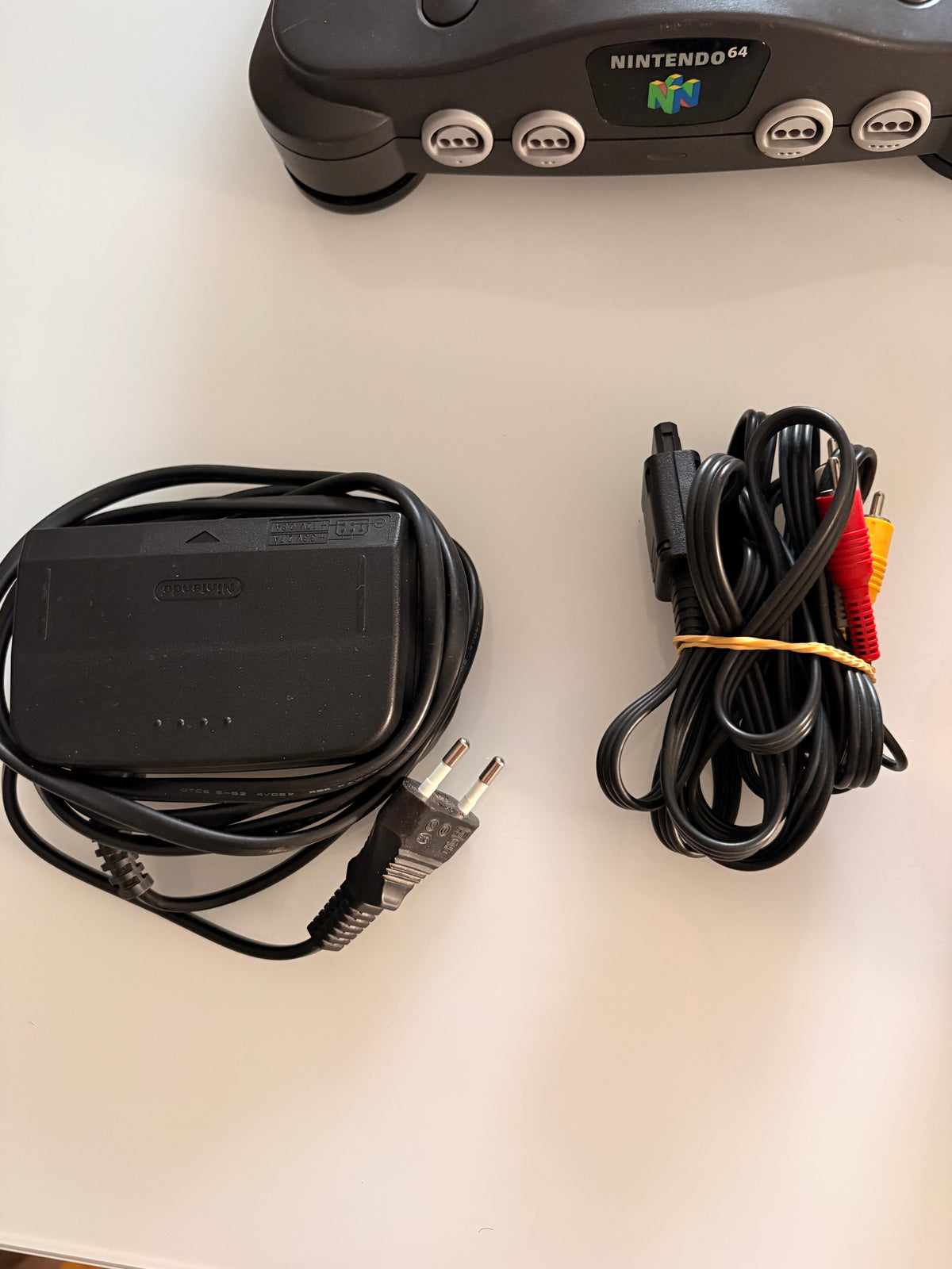Pack Console Nintendo 64 (N64) + Manette Jaune + Mario Kart 64 + Câbles