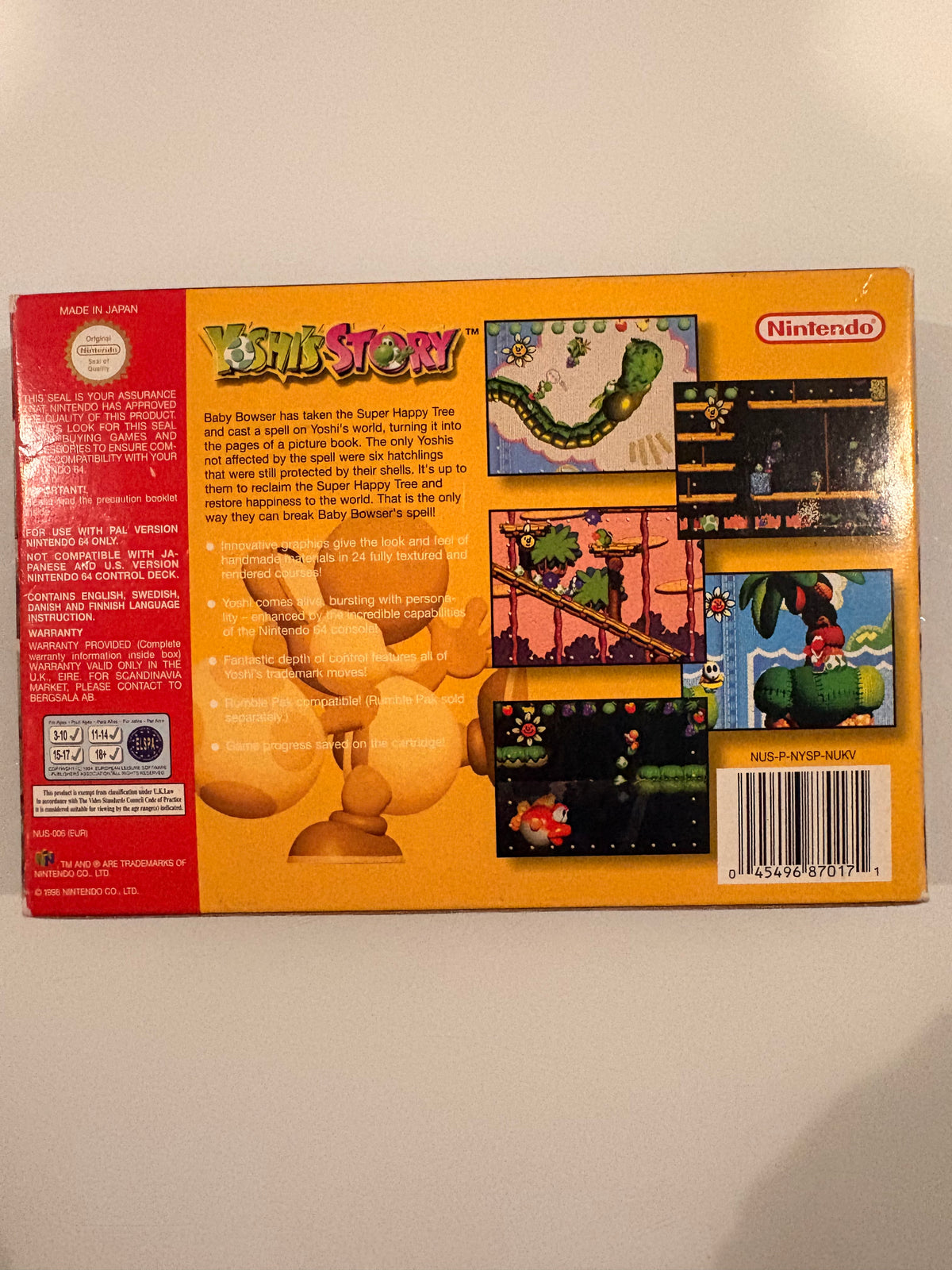Yoshi's Story – Nintendo 64 (Complet en boîte CIB)