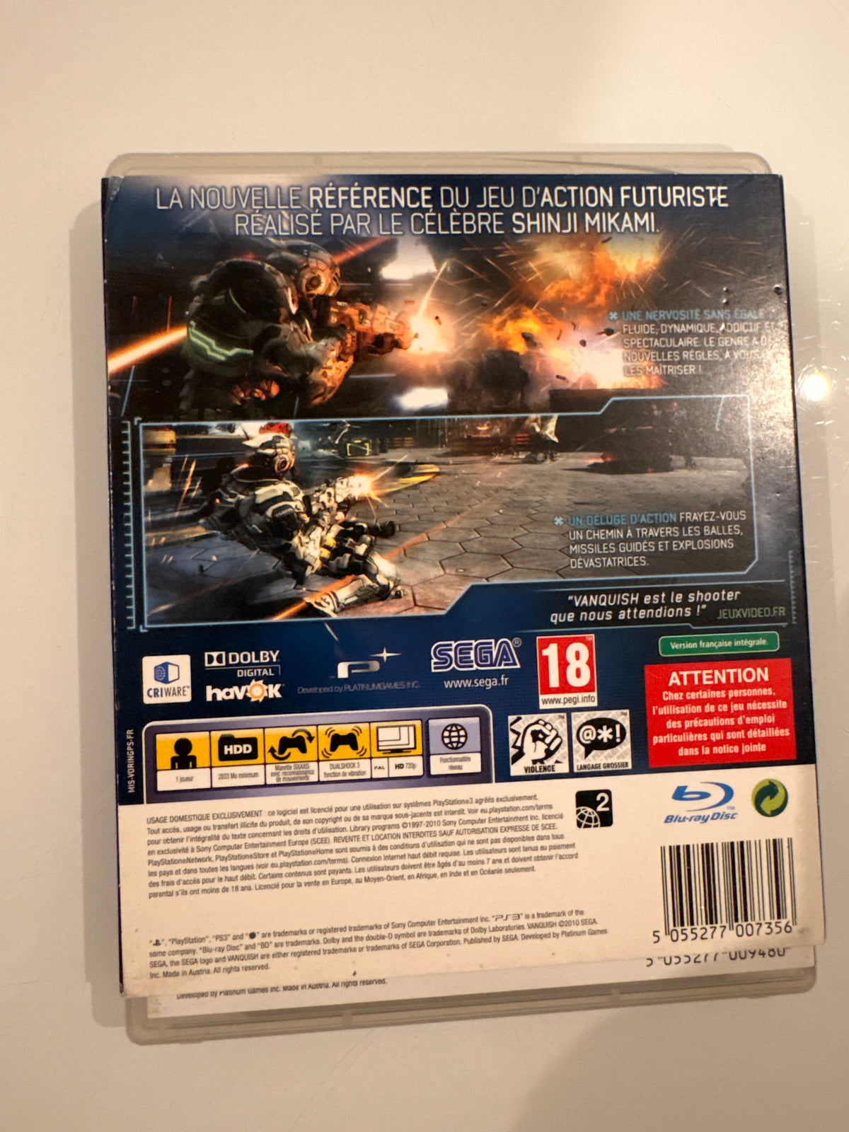 Vanquish Limited Edition mit lentikularer Hülle - PS3