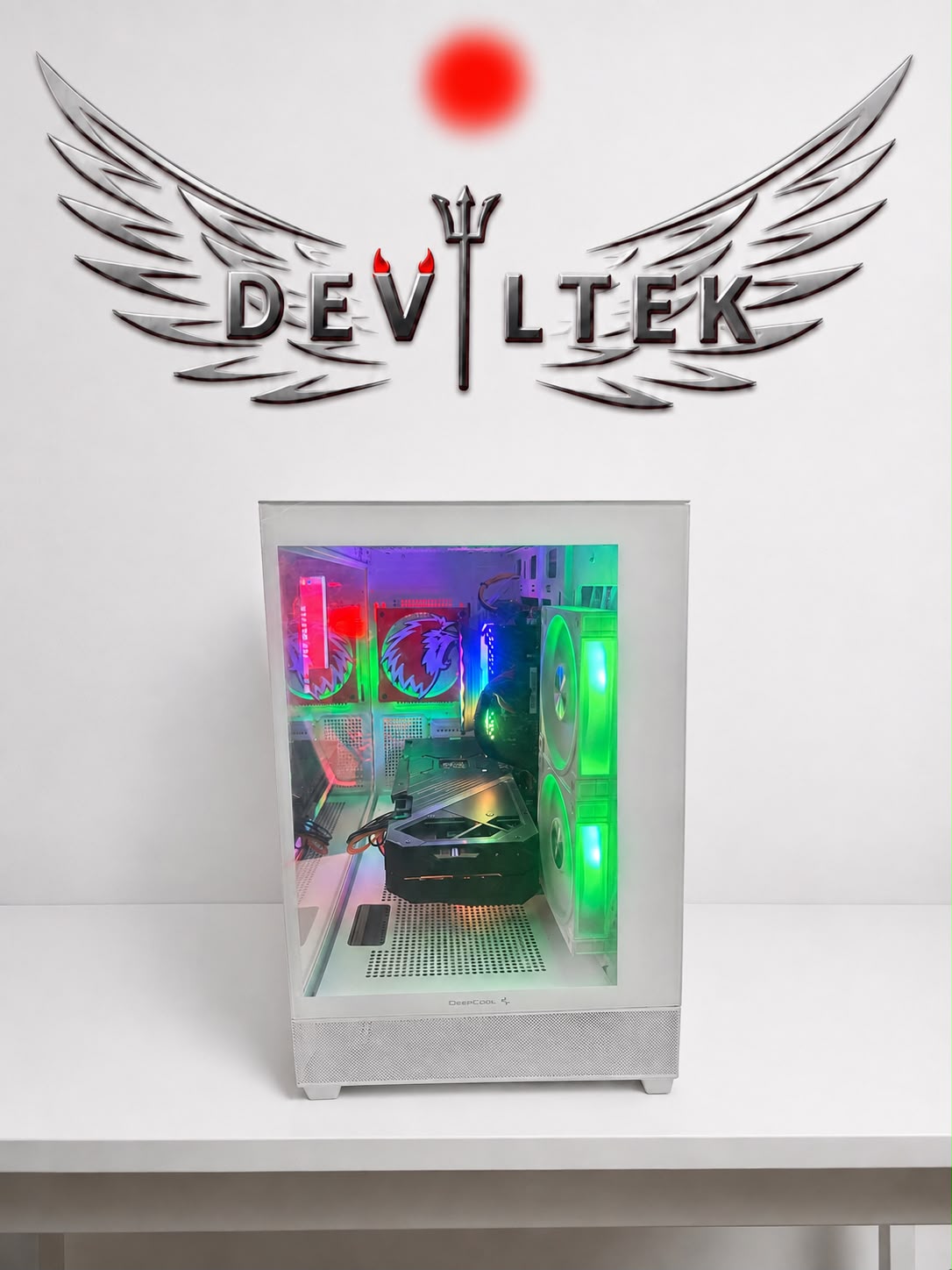 Gaming-PC Weiß DevilTek – RTX 3060 Ti | Ryzen 5 3600 | 16 GB RGB