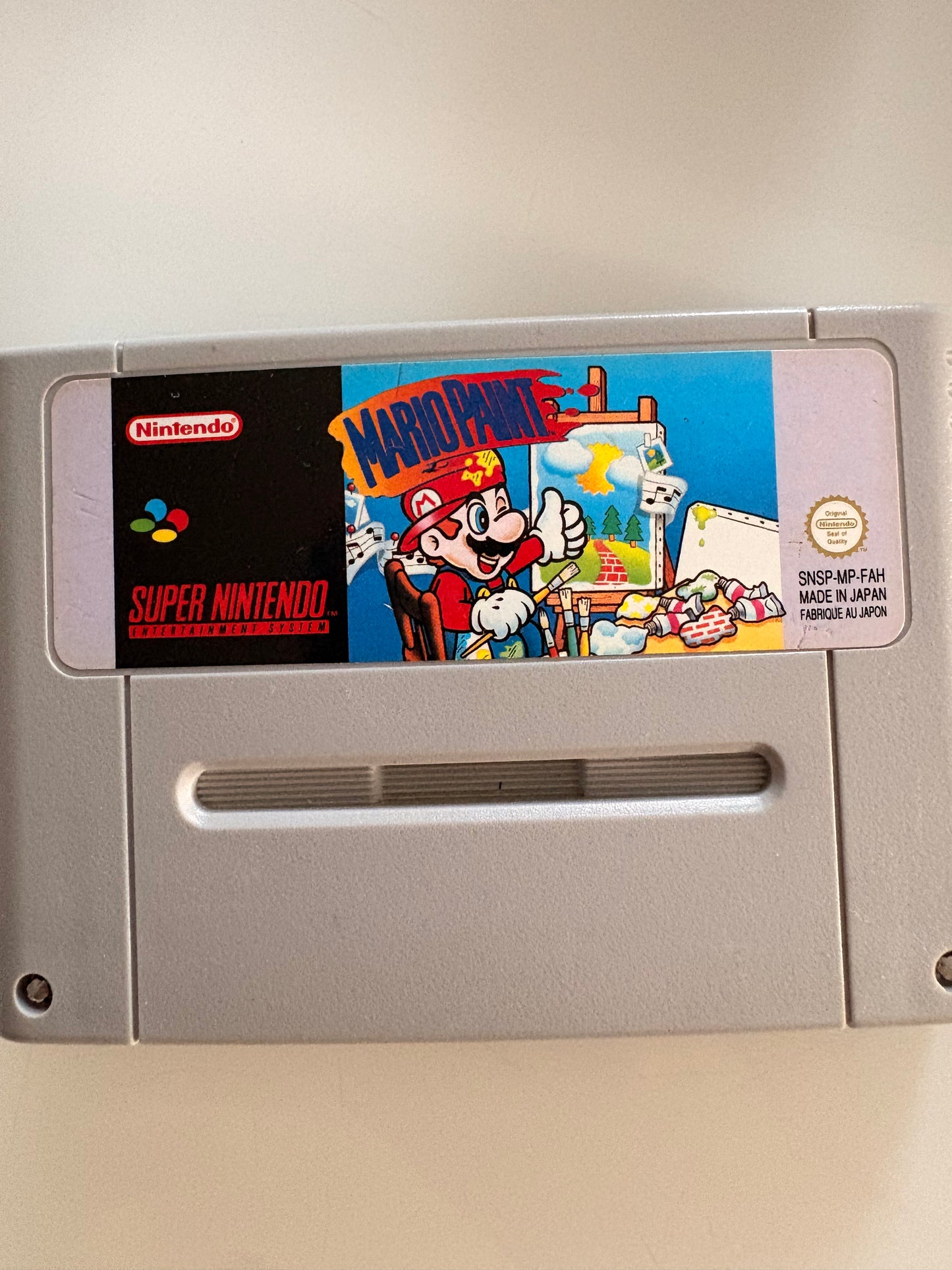 Console Super Nintendo (SNES) PAL + Jeu Mario Paint + 1 Manette originale