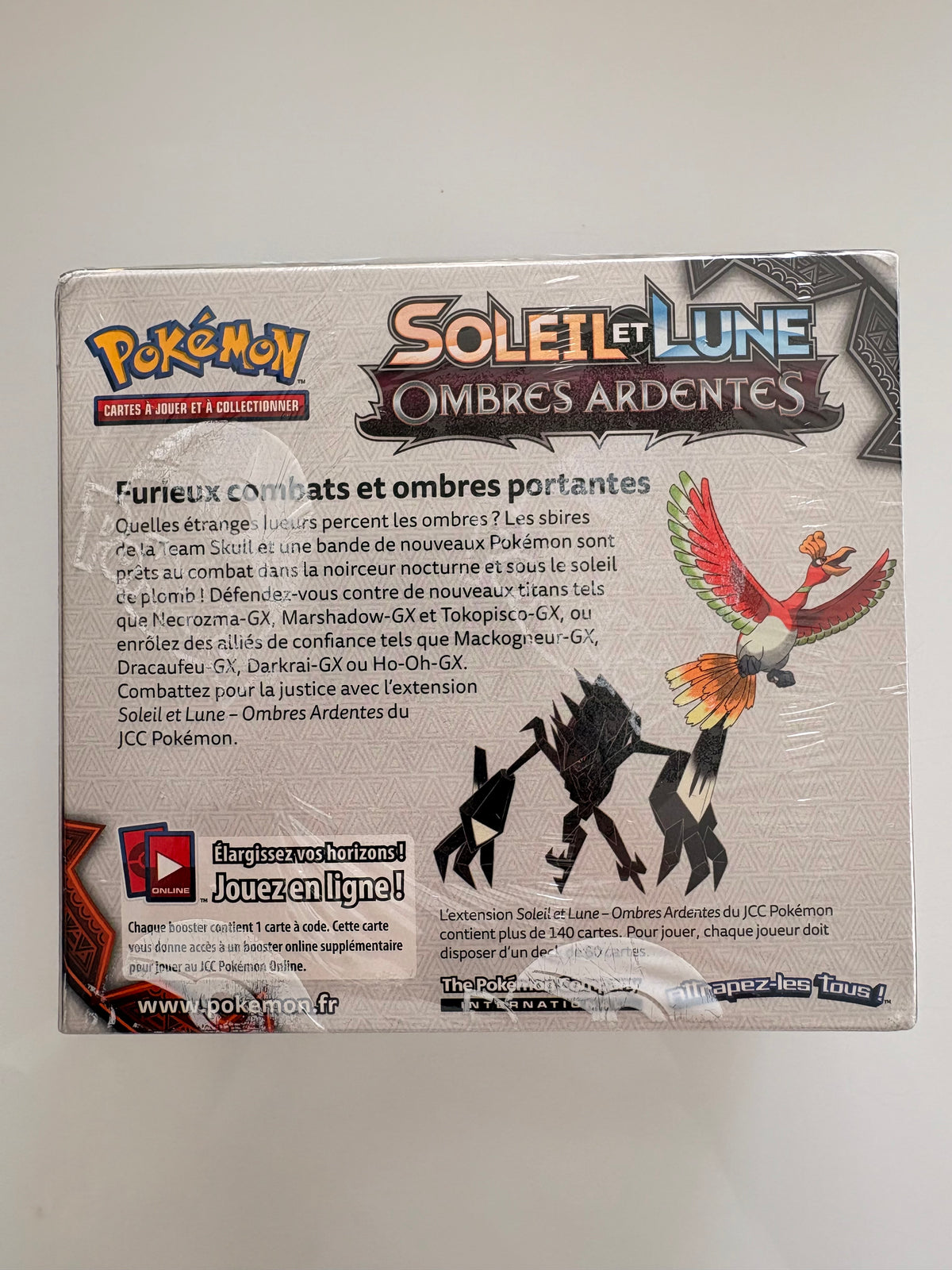 Pokémon Sun & Moon Burning Shadows SL3 Display (36 Booster Packs FR) - Factory Sealed