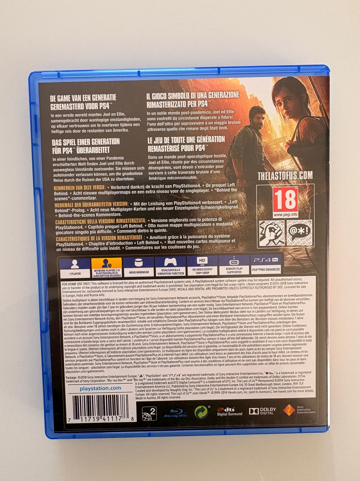 The Last of Us Remastered PlayStation Hits - PS4