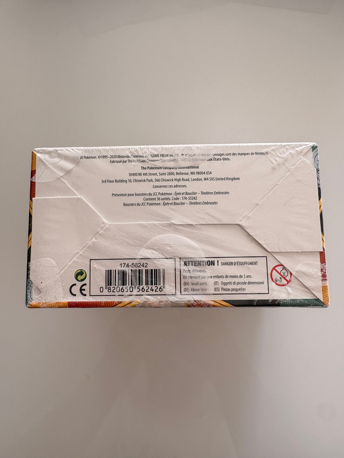 Display Pokémon Épée et Bouclier Ténèbres Embrasées EB03 (36 Boosters VF) - Scellé d'origine