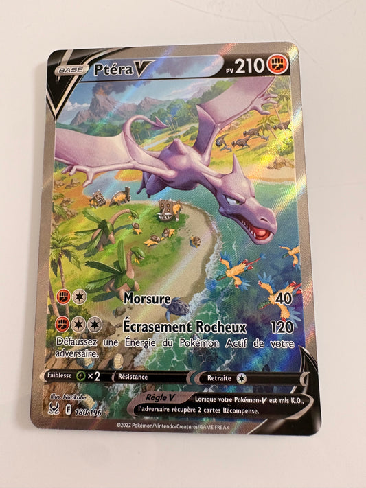 Carte Pokémon : Ptéra V Alternative (Alt Art) - 180/196 - Origine Perdue