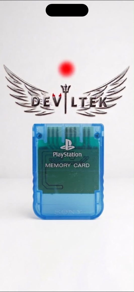 Carte mémoire PlayStation Transparente Bleu