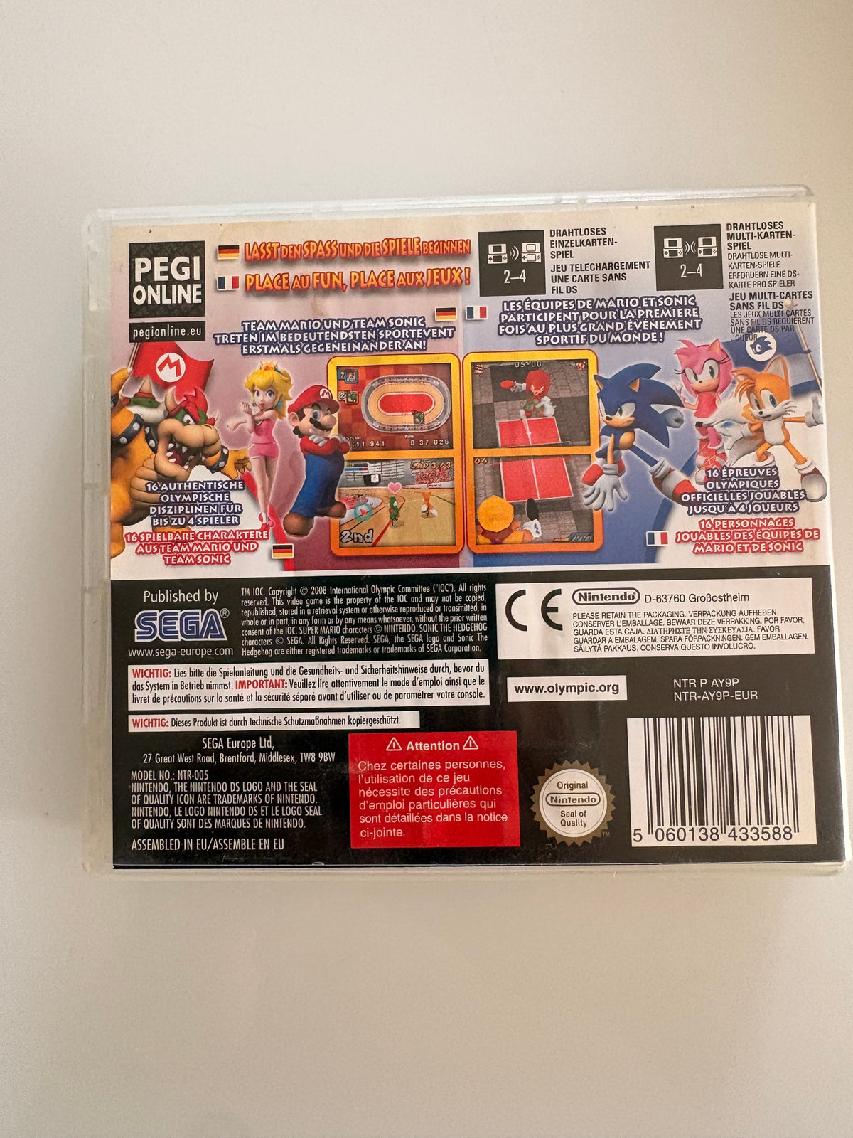 Mario & Sonic aux jeux olympiques Nintendo ds