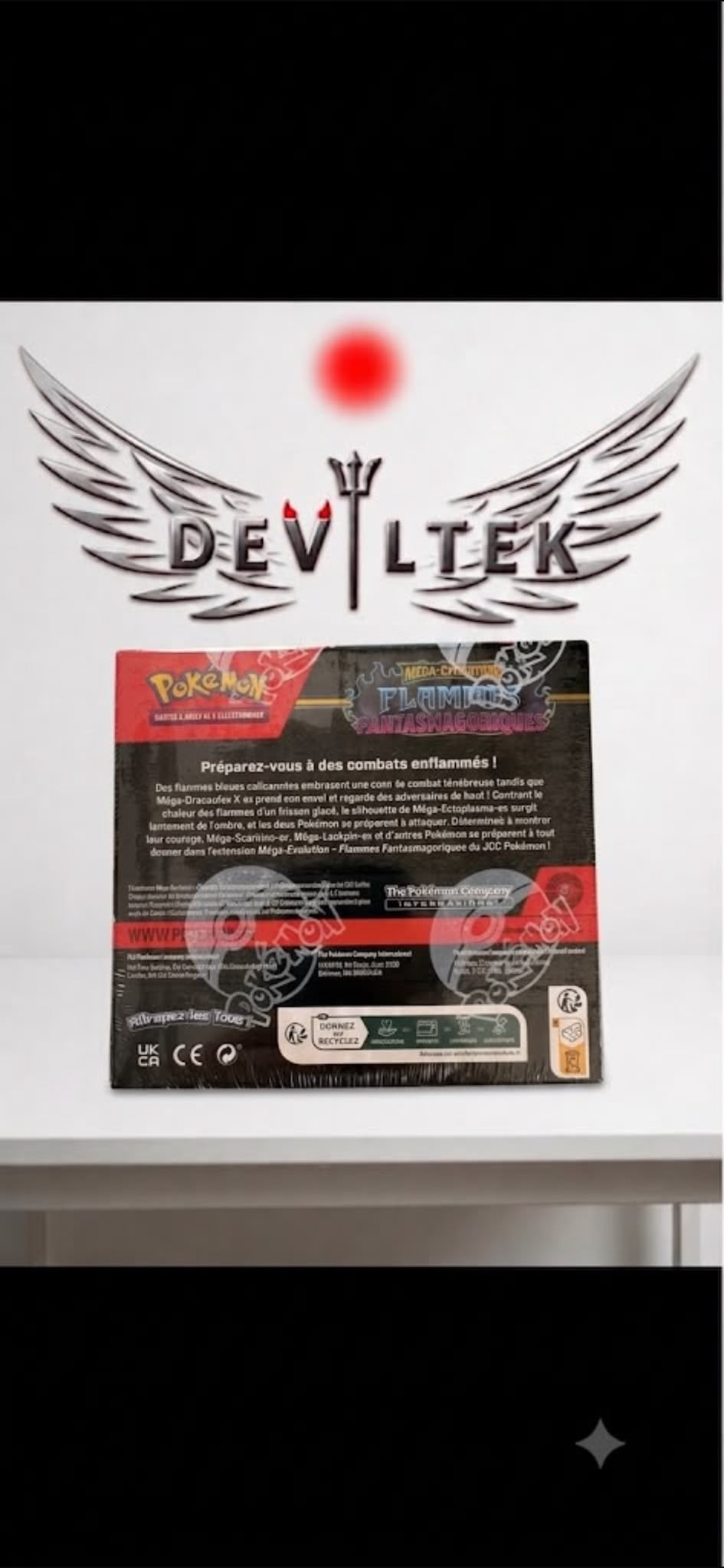 Boîte de 36 Boosters Pokémon : Méga-Évolution – Flammes Phantasmagoriques (Scellée)
