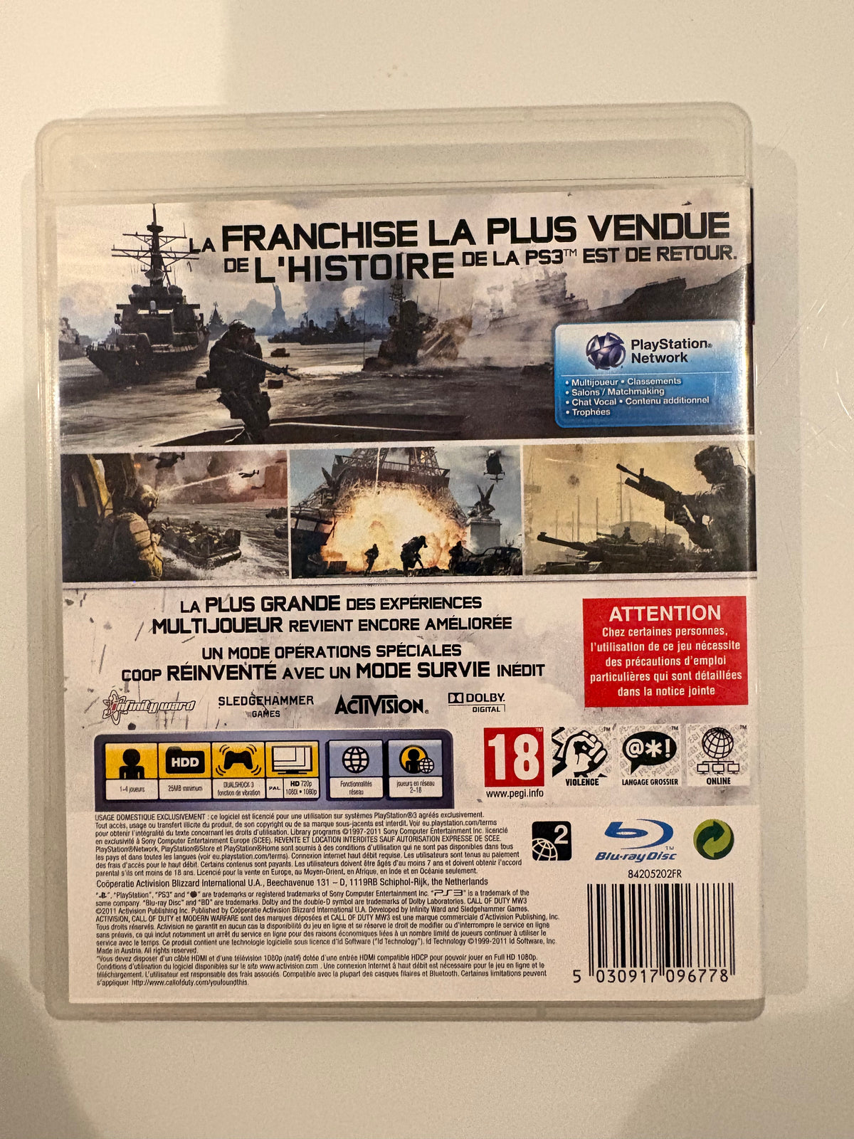 Call of Duty Modern Warfare 3 (FR) - PS3