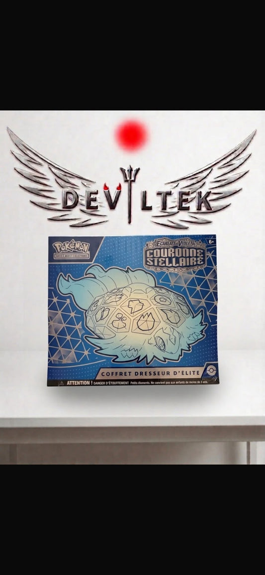 Coffret Dresseur d’Élite Pokémon : Écarlate et Violet – Couronne Stellaire (Scellé)