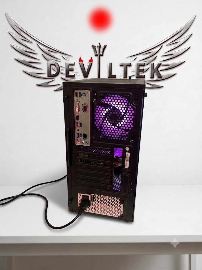 PC Gaming Noir DevilTek – RTX 3060 Ti | Ryzen 5 3600 | 16 Go RGB |