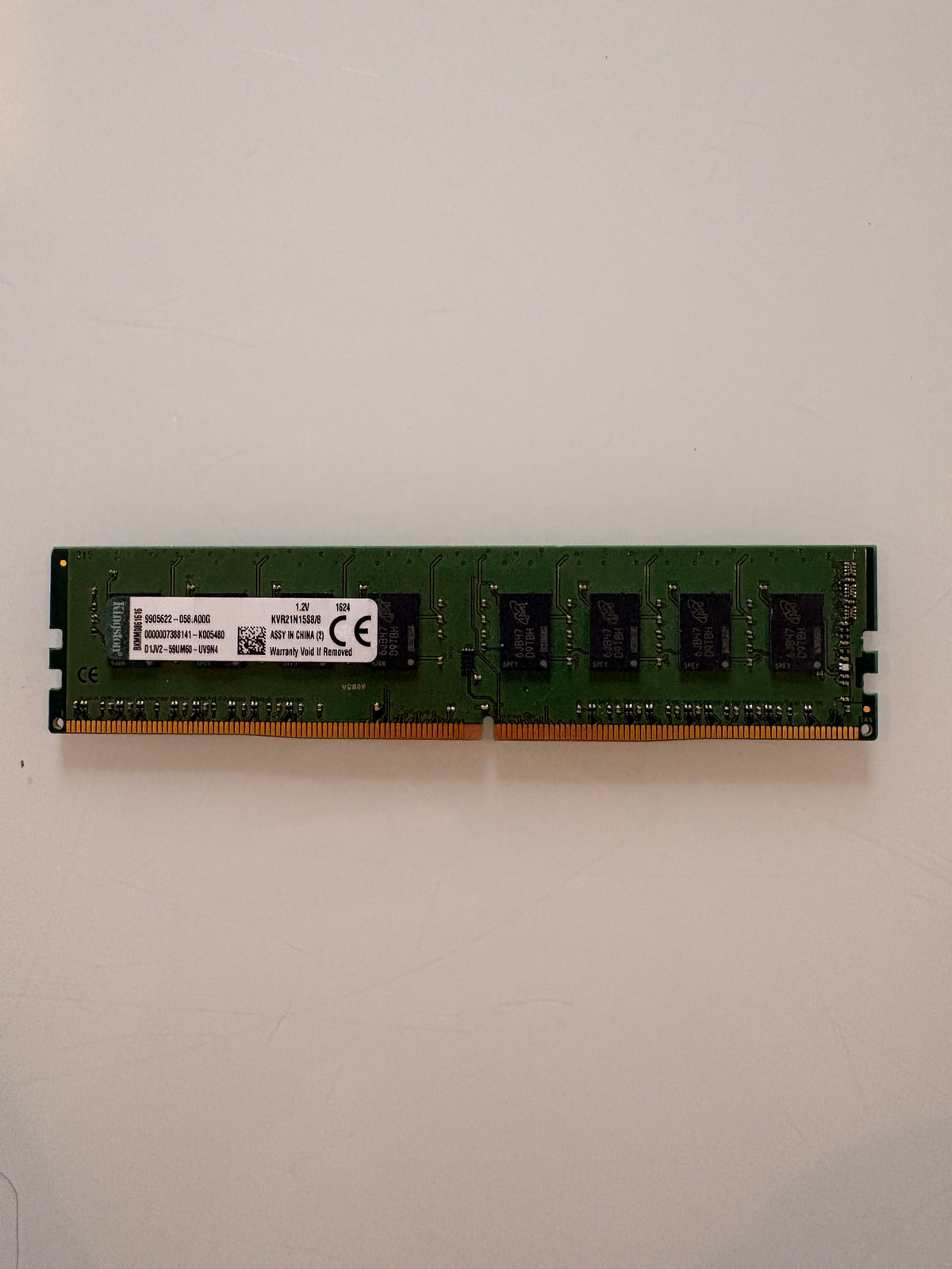 RAM Kingston 8 Go DDR4 2133 MHz (KVR21N15S8/8)