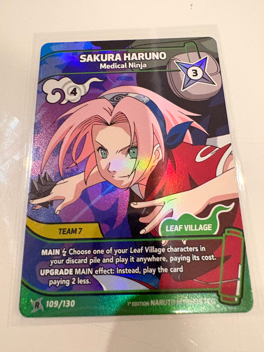 Carte Naruto Mythos TCG : Sakura Haruno – Medical Ninja (Rare Holo) - 109/130 - 1st Edition