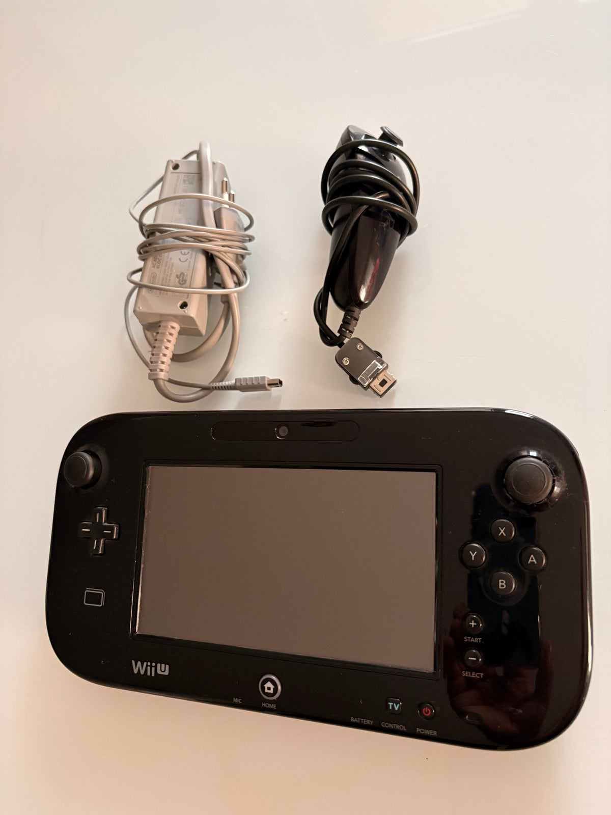 Lot Nintendo Wii U GamePad Noir + Chargeur Secteur + Nunchuk