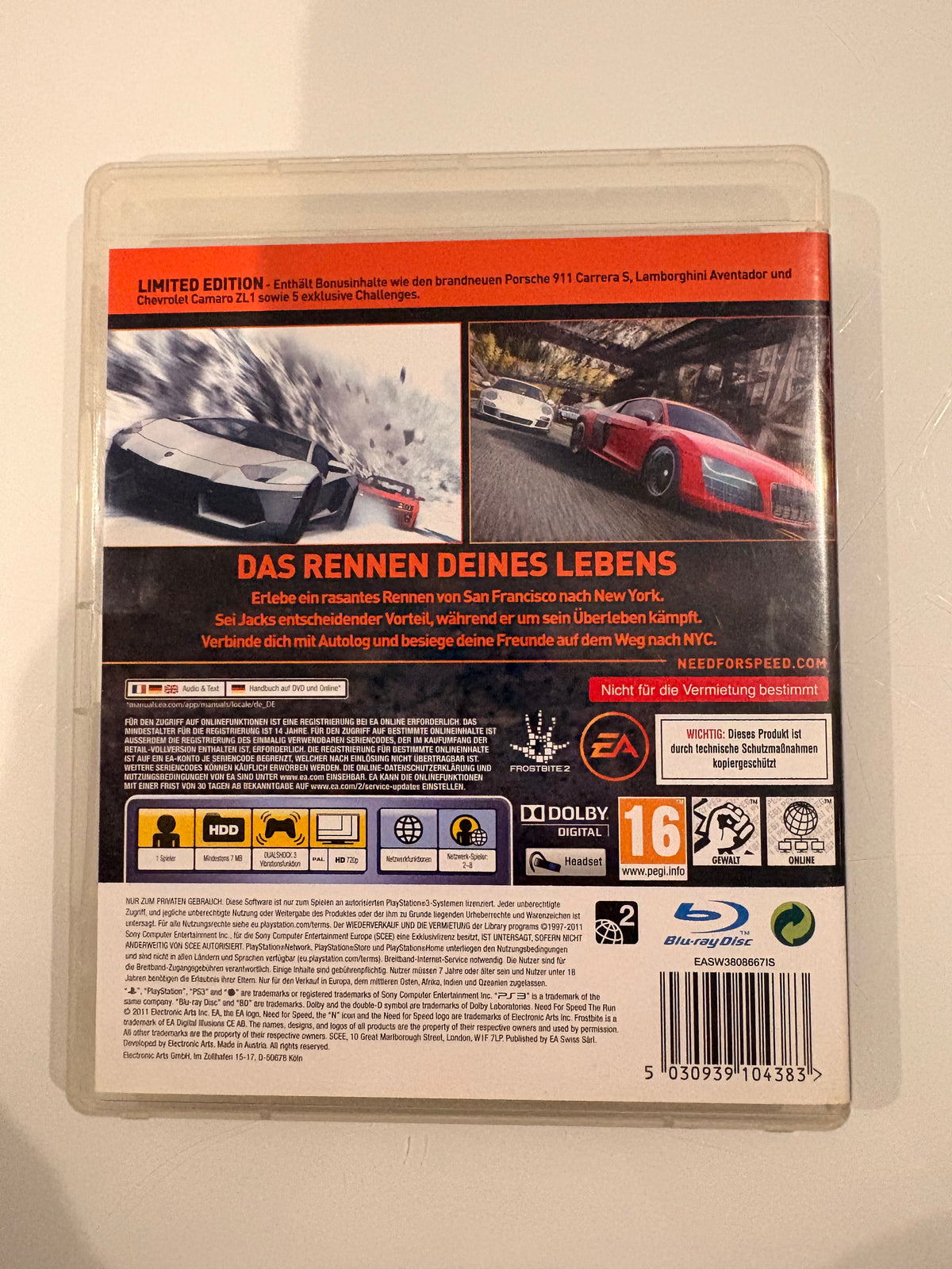 Need for Speed The Run Limited Edition - PS3