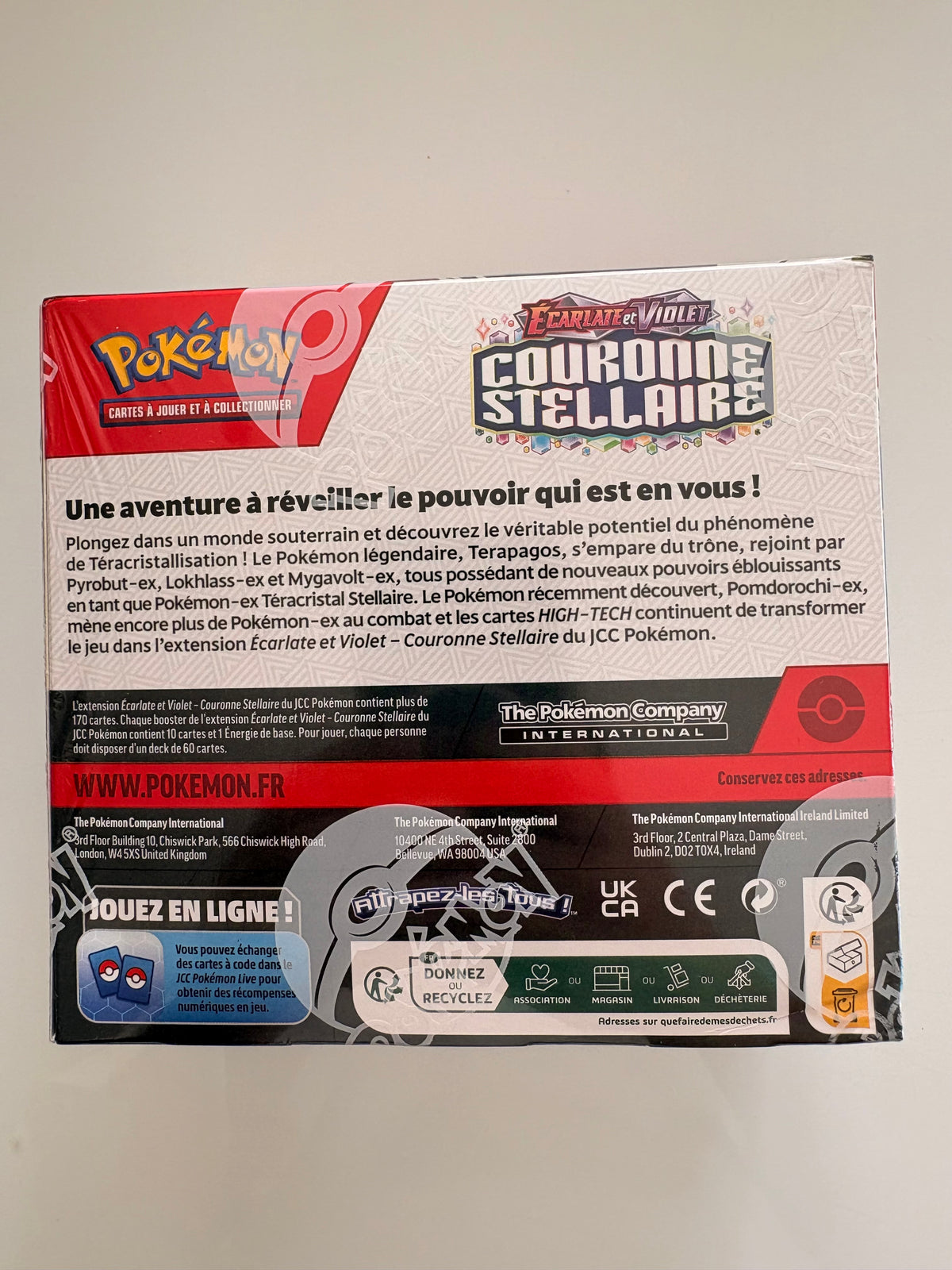 Stellar Crown EV07 Pokémon Display (36 French Booster Packs) - Factory Sealed