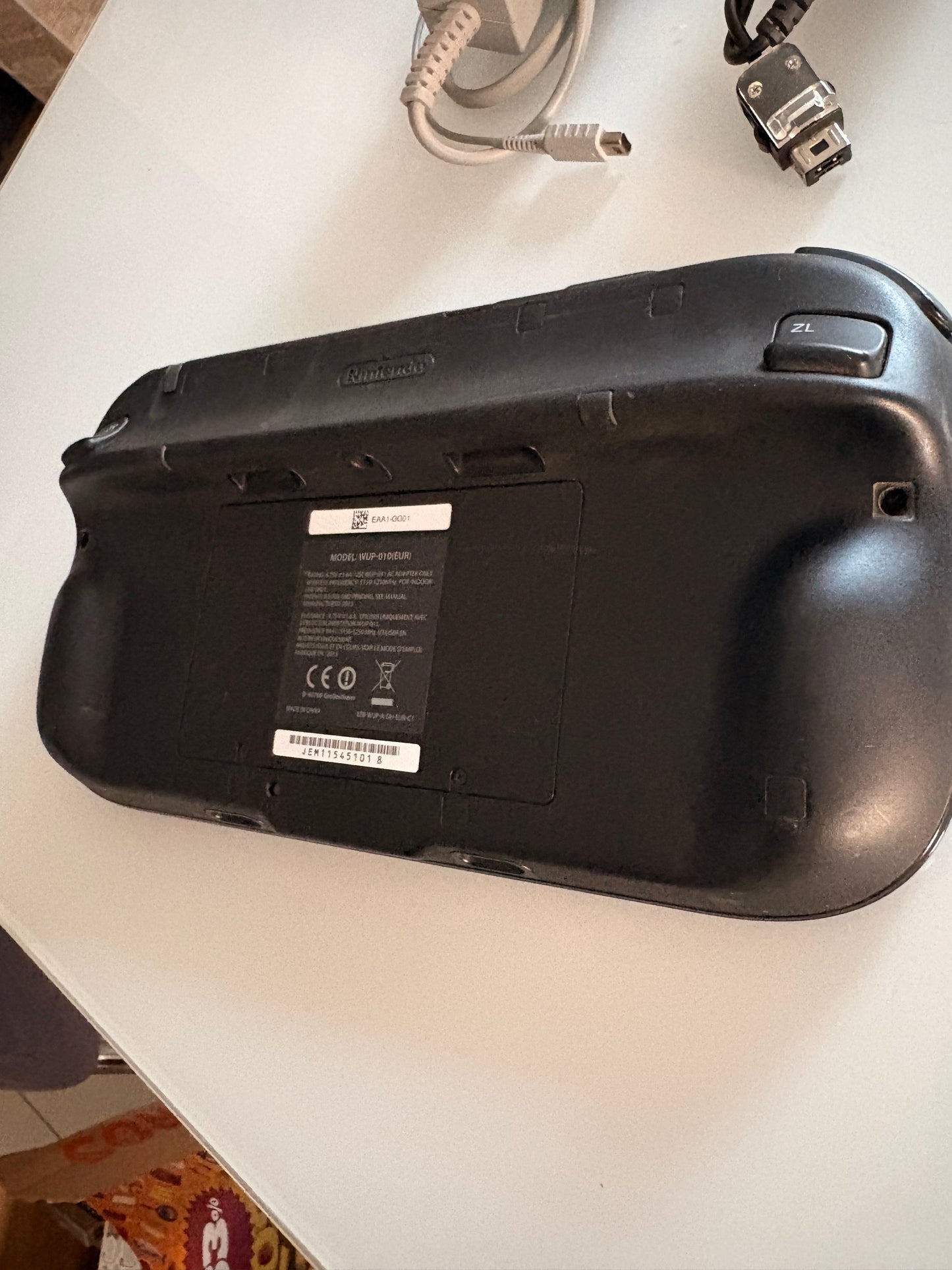 Lot Nintendo Wii U GamePad Noir + Chargeur Secteur + Nunchuk