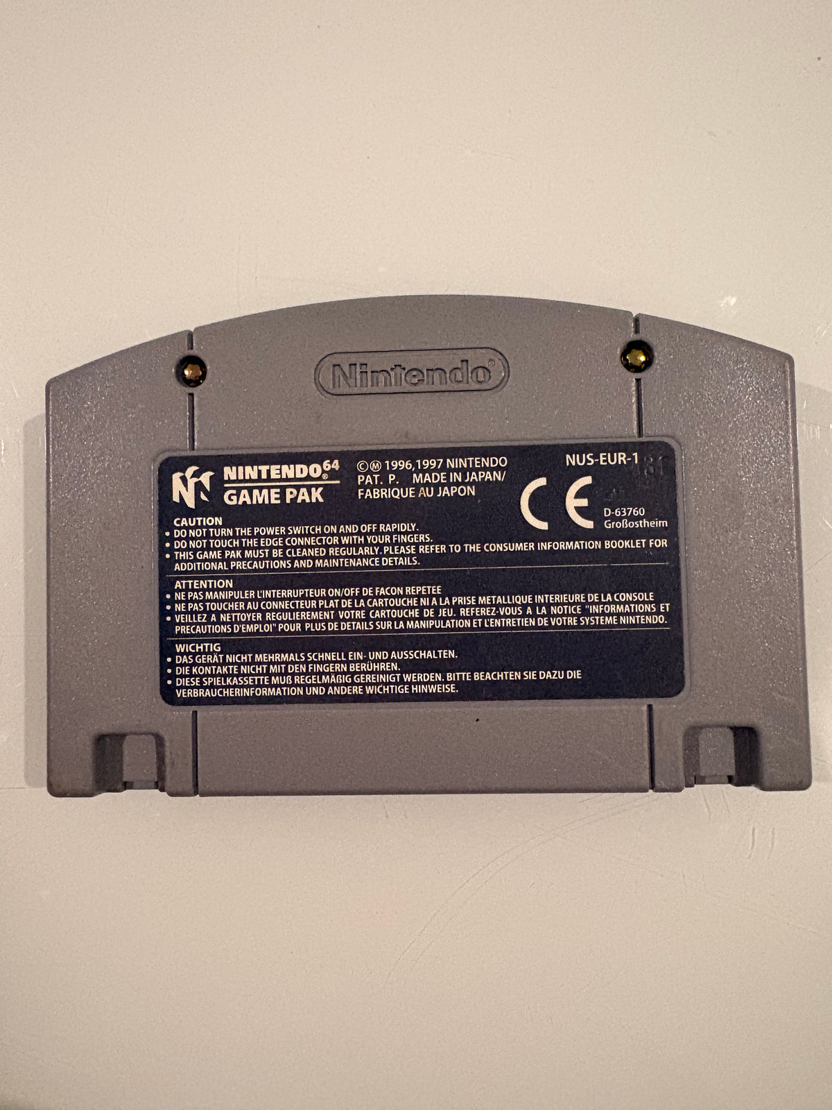 Mario Kart 64 – Nintendo 64 (N64) PAL Original – Authentic Tested Cartridge