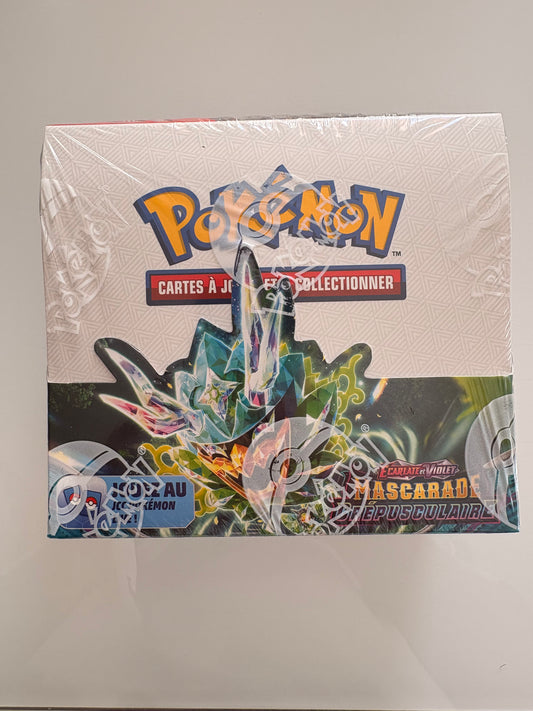Display Pokémon Mascarade Crépusculaire EV06 (36 Boosters VF) - Scellé d'origine