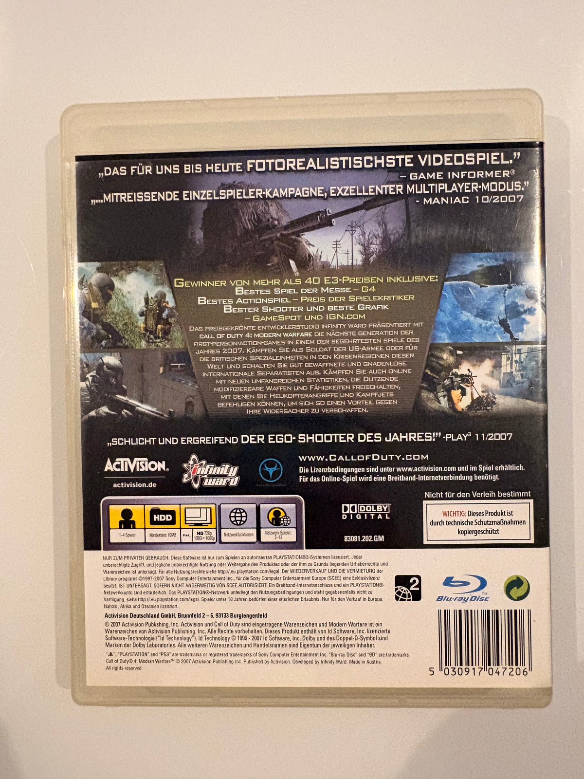 Call of Duty 4 Modern Warfare (DE) - PS3
