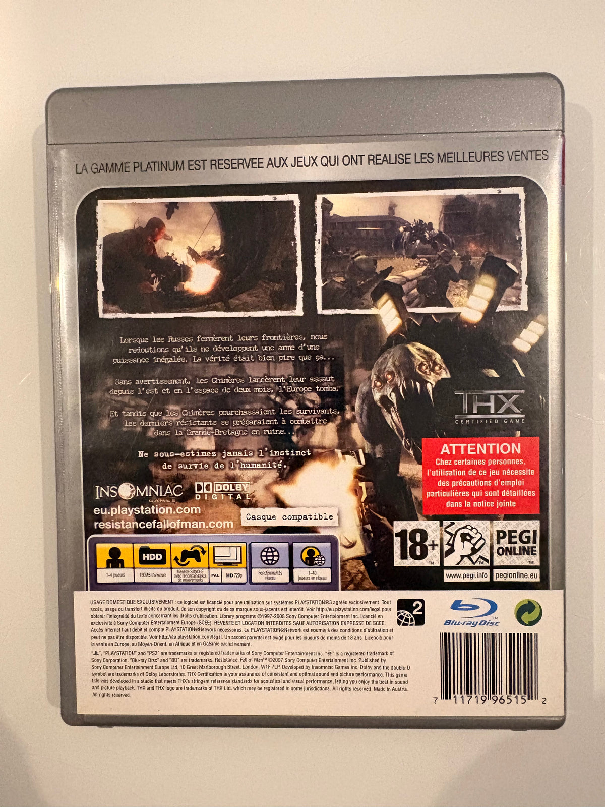 Resistance Fall of Man Platinum - PS3