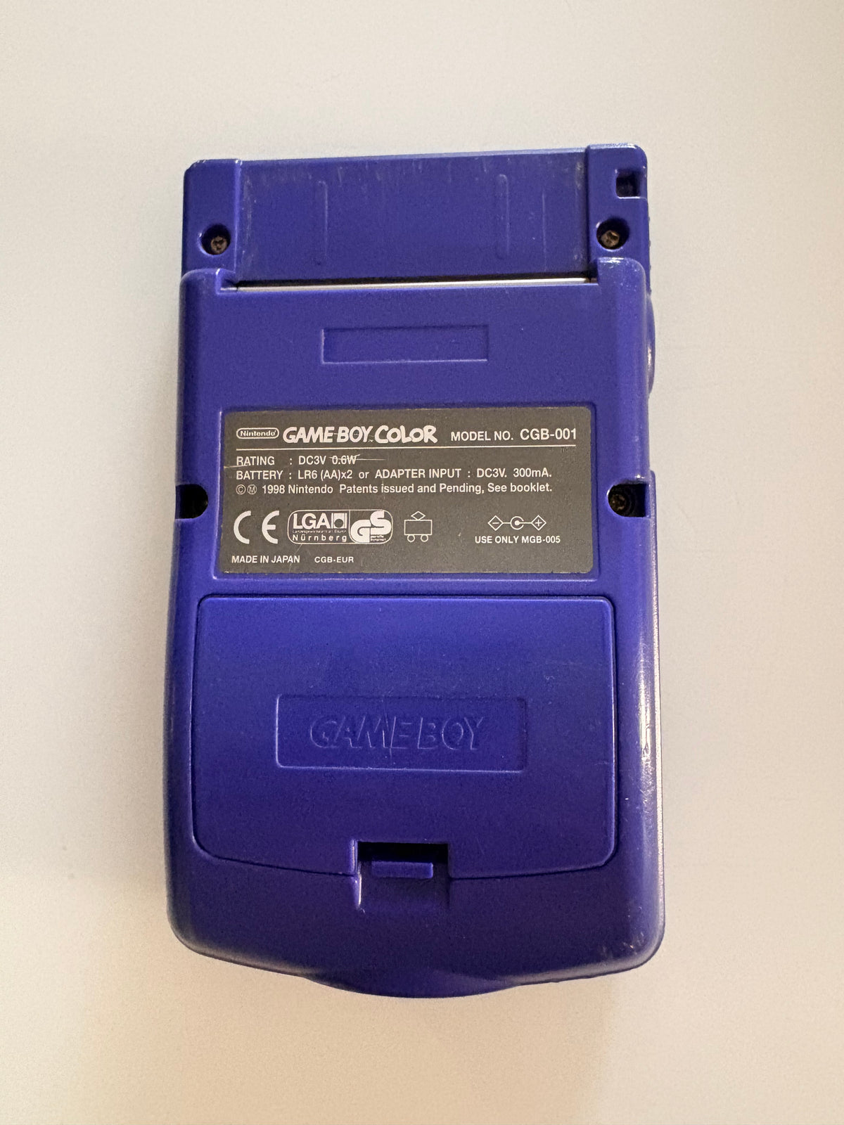 Game Boy Color Violette