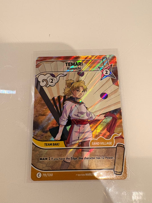 Carte Naruto Mythos TCG : Temari – Kunoichi (Common Foil) - 79/130 - 1st Edition