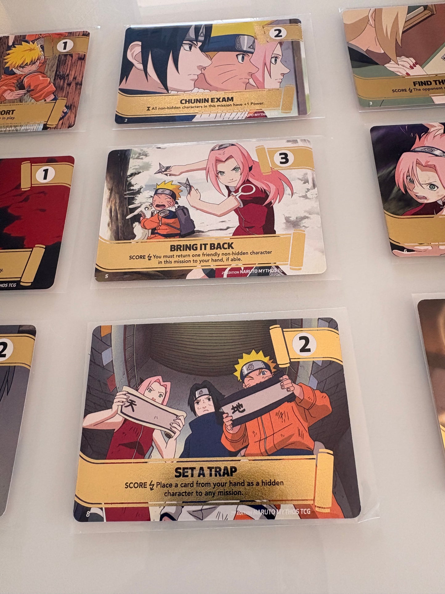 Set Complet Naruto Mythos TCG : 10 Cartes Mission (1 à 10) - 2nd Edition (Gen 2)