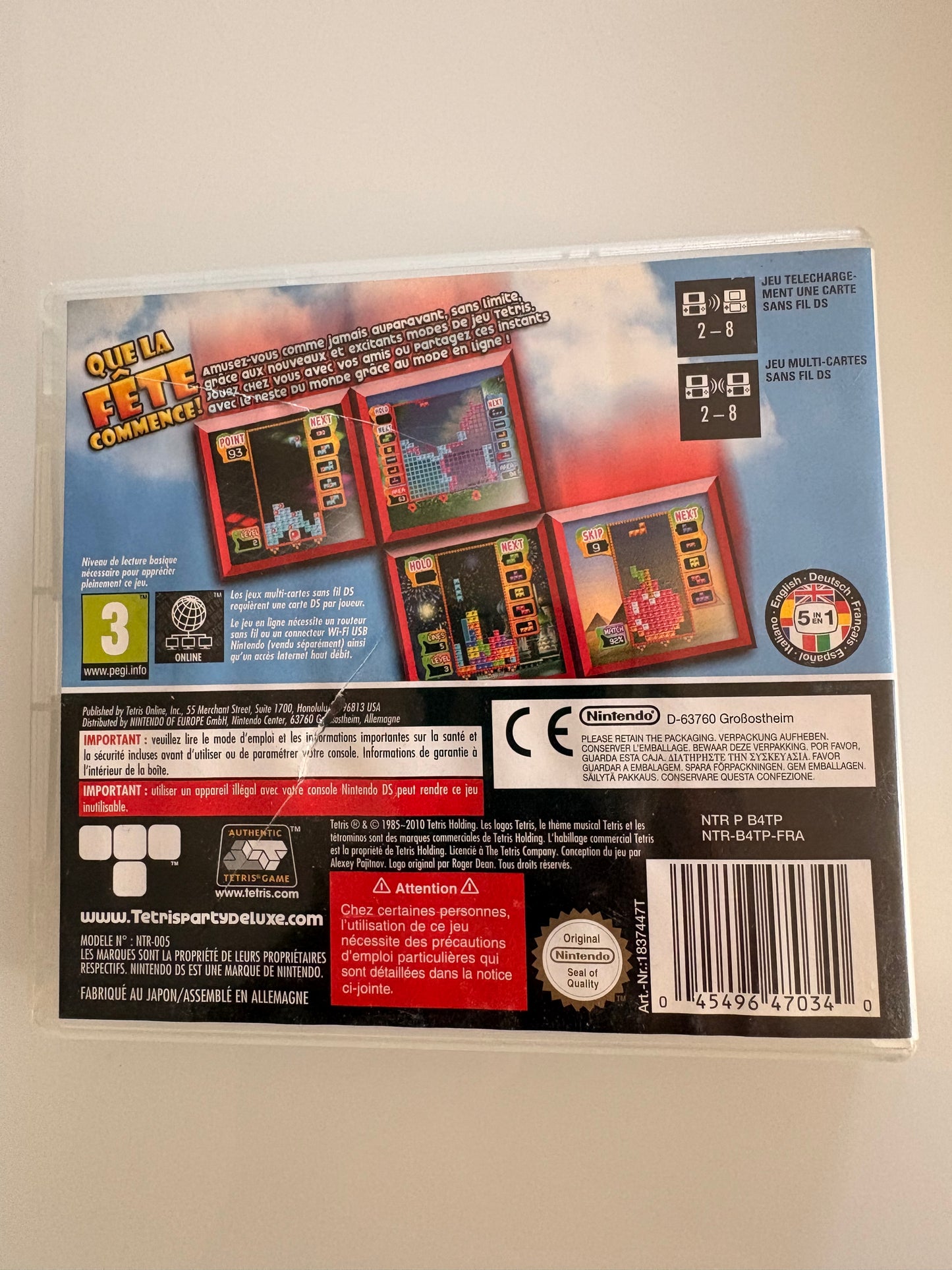 Tetris Party Deluxe Nintendo DS