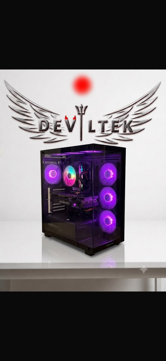 🖥️ PC Gaming DevilTek – RTX 3060 Ti | Ryzen 5 3600 | 16 Go RGB | Prêt à jouer