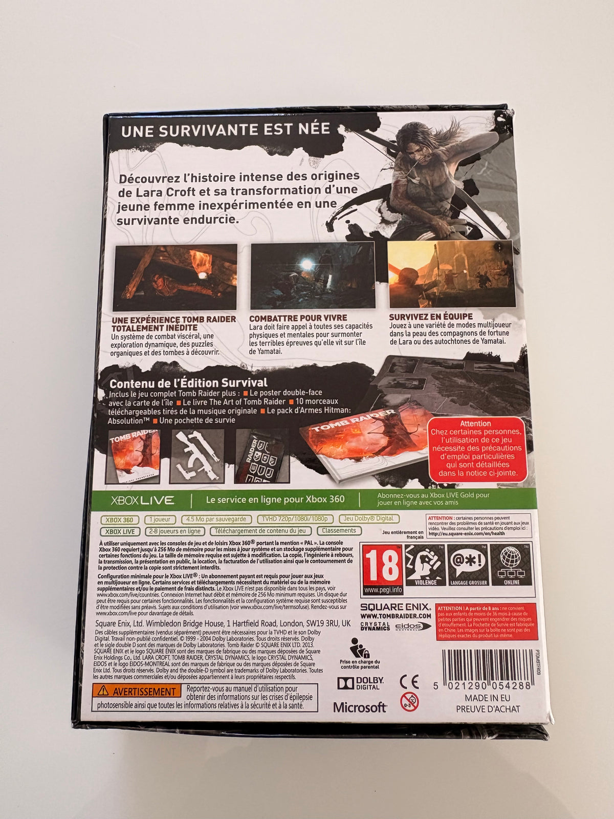 Tomb Raider Survival Edition - Xbox 360