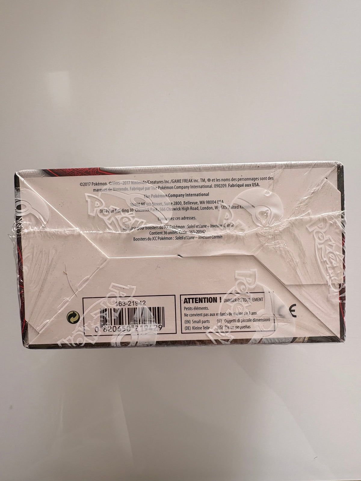 Pokémon Sun & Moon Crimson Invasion Booster Box (36 Packs, French) - Factory Sealed