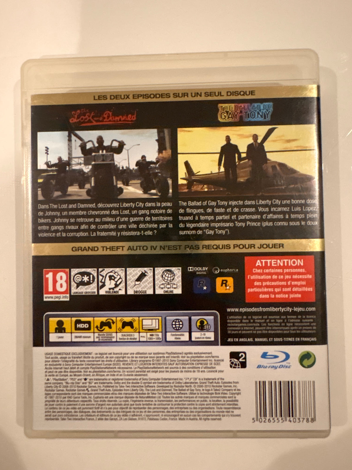 Grand Theft Auto: Episodes from Liberty City - PS3
