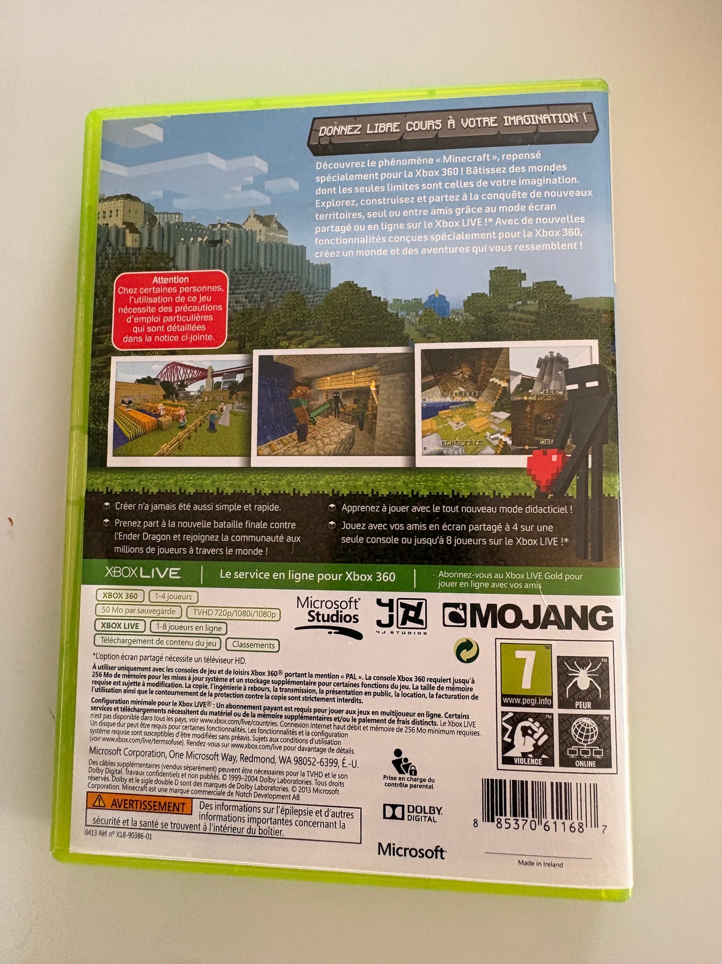 Minecraft Xbox 360