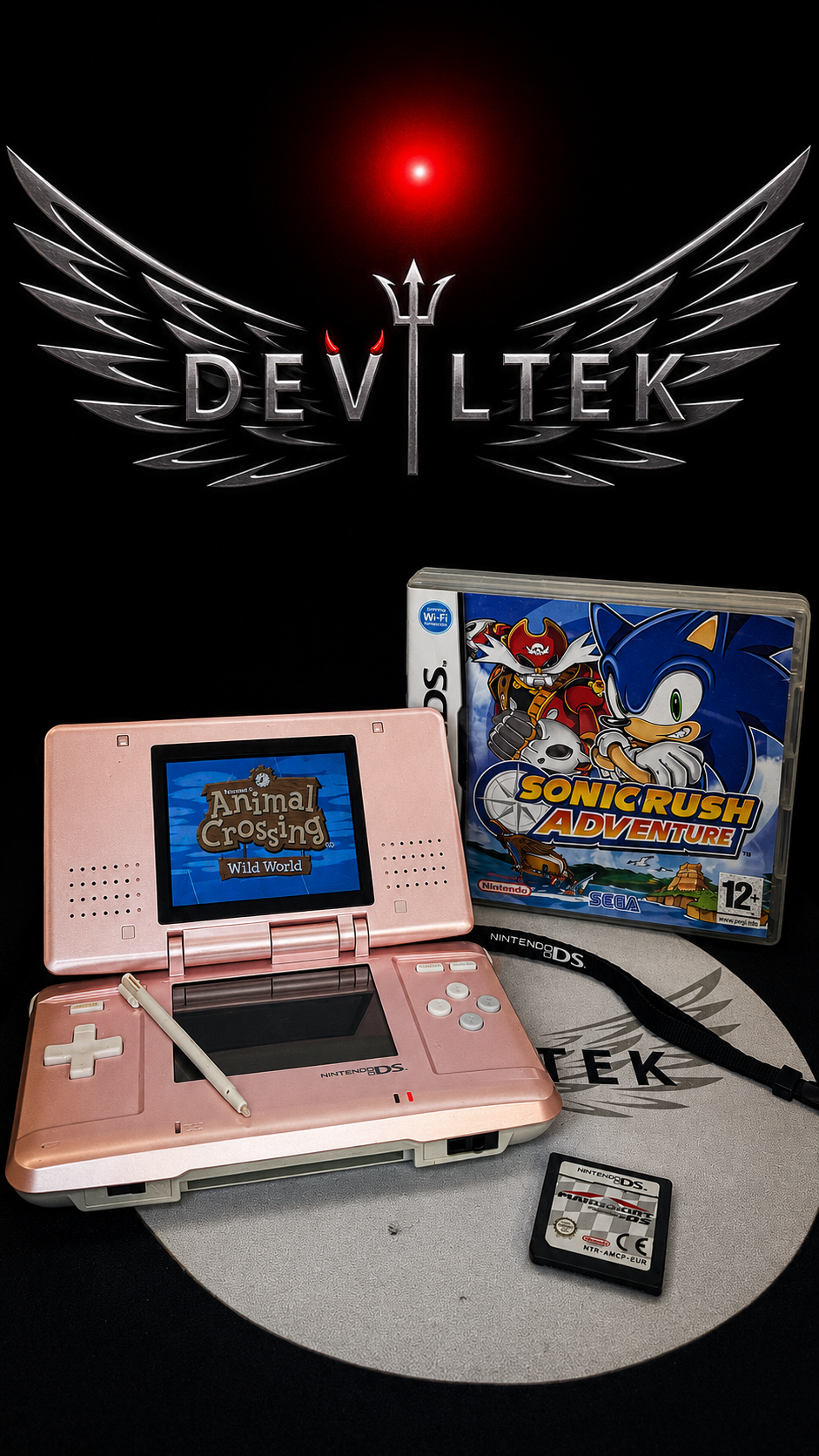 🌸 Nintendo DS Rose Métallisé – Complète avec Jeux