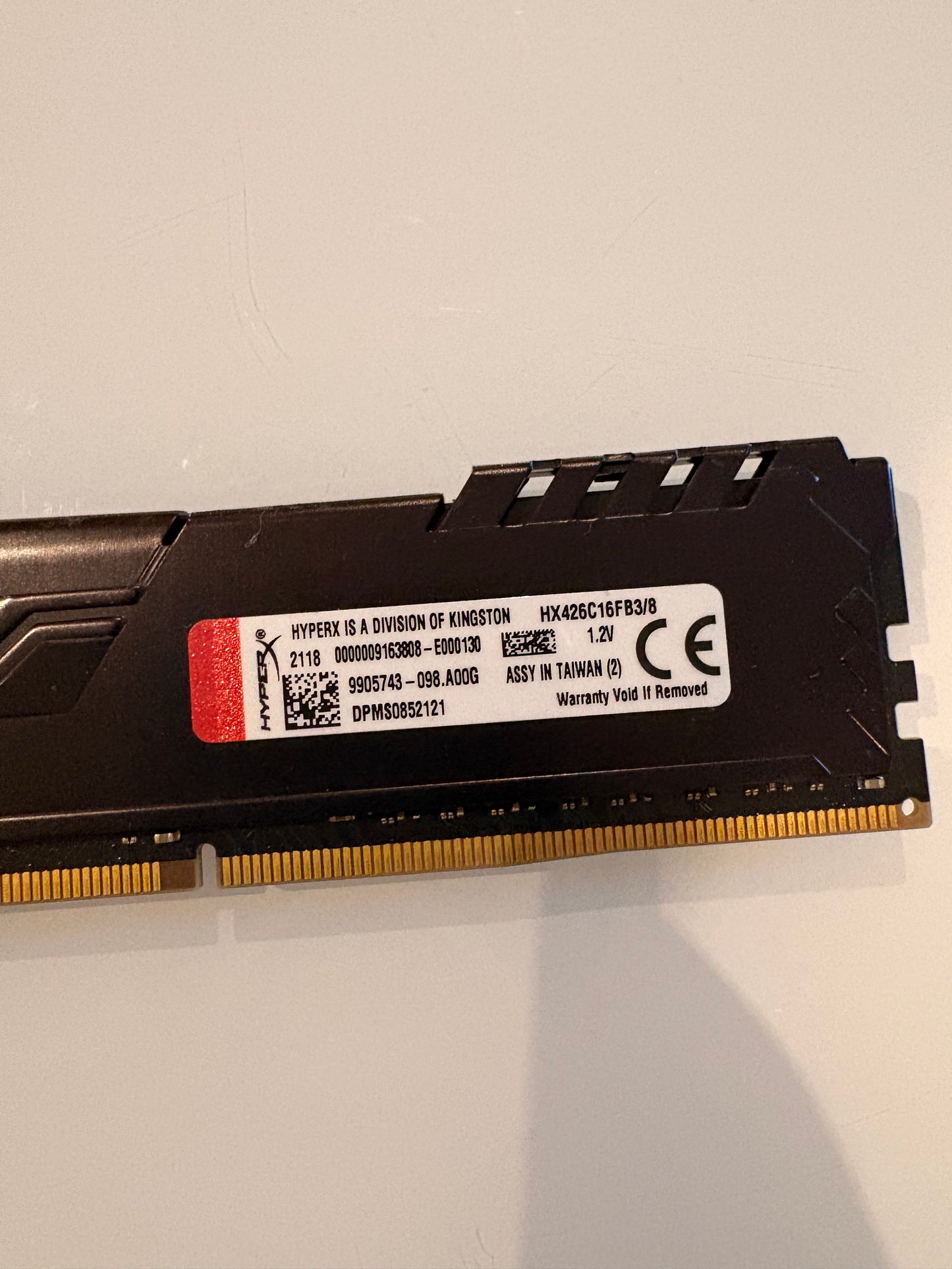 RAM HyperX Fury 8 Go DDR4 2666 MHz