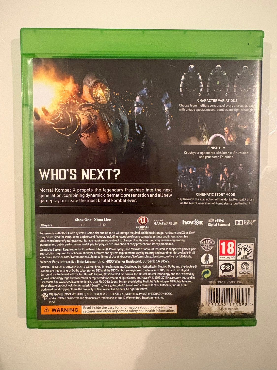 Mortal Kombat X - Xbox One - DevilTek
