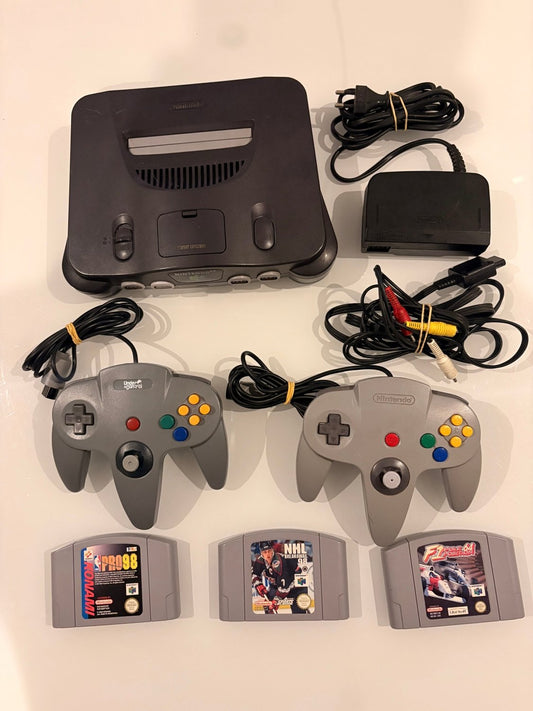 Nintendo 64 (N64) + 2 Manettes + 3 Jeux - DevilTek