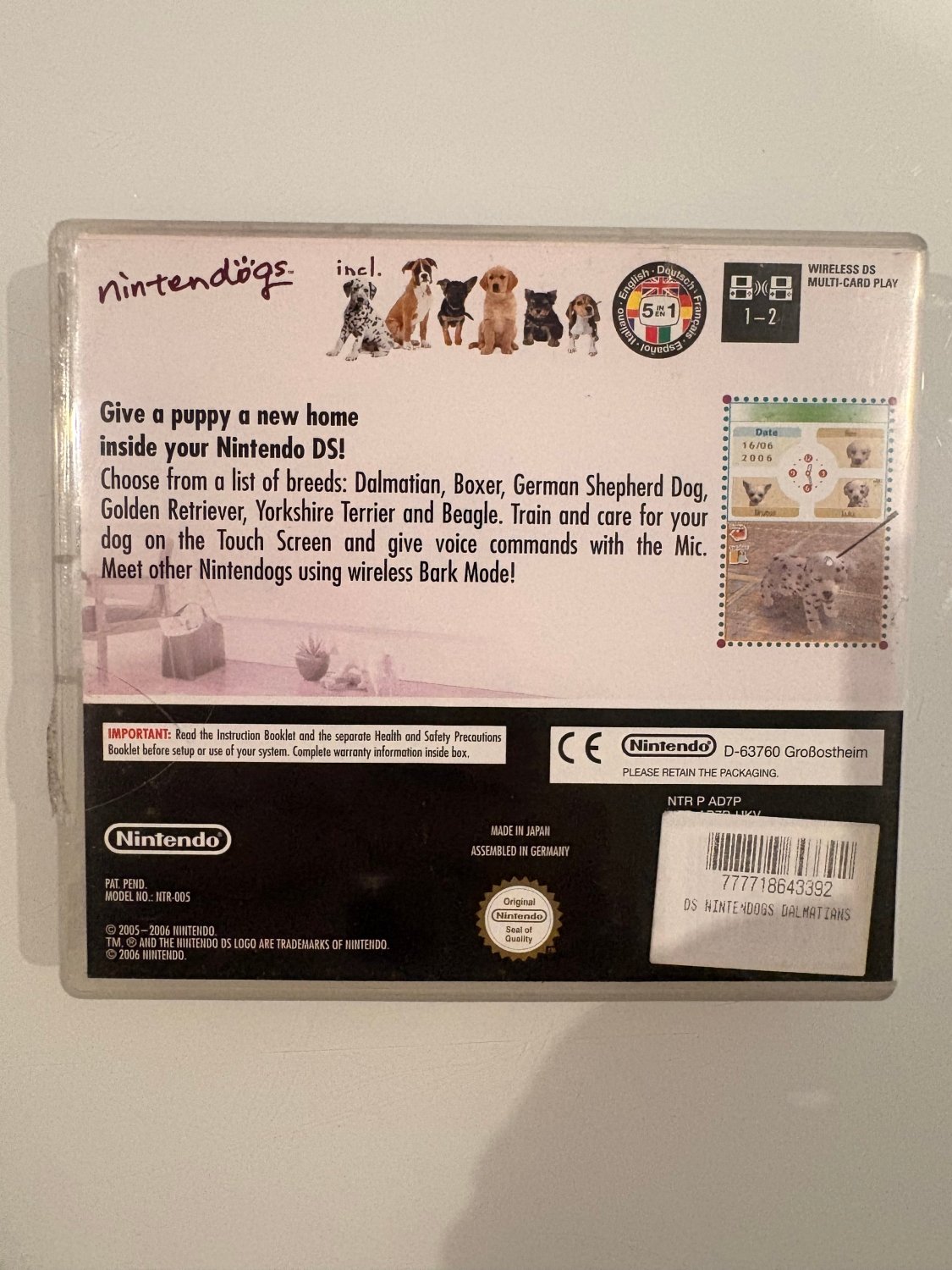 Nintendogs: Dalmatian & Friends - Nintendo DS - DevilTek